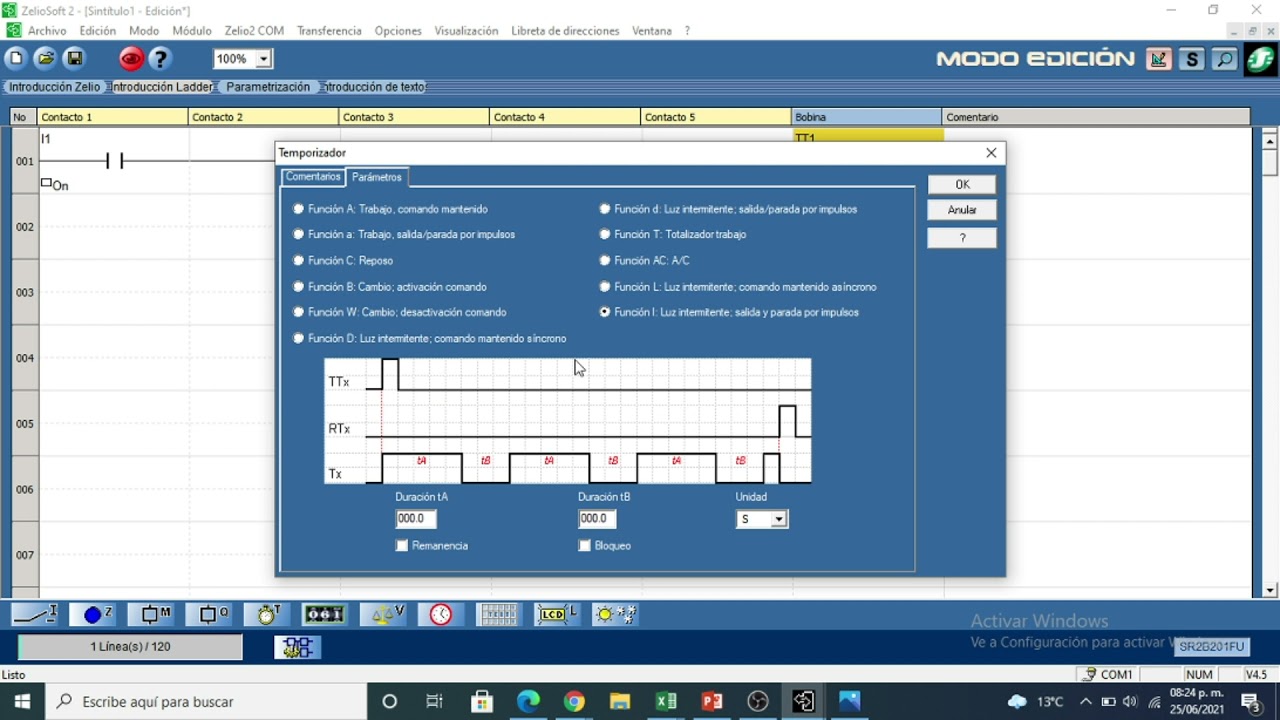 Temporizadores y contadores en Zelio Soft para Controladores Lógicos Programables