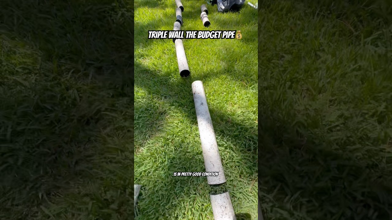 Дренажная труба с тройной стенкой &mdash; работа с ограниченным бюджетом