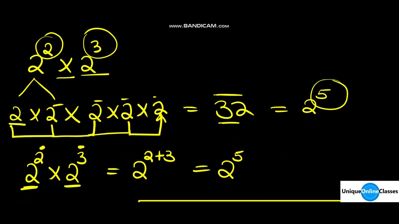 Form 3 Maths - Exponential & Logarith Functions (part 1)