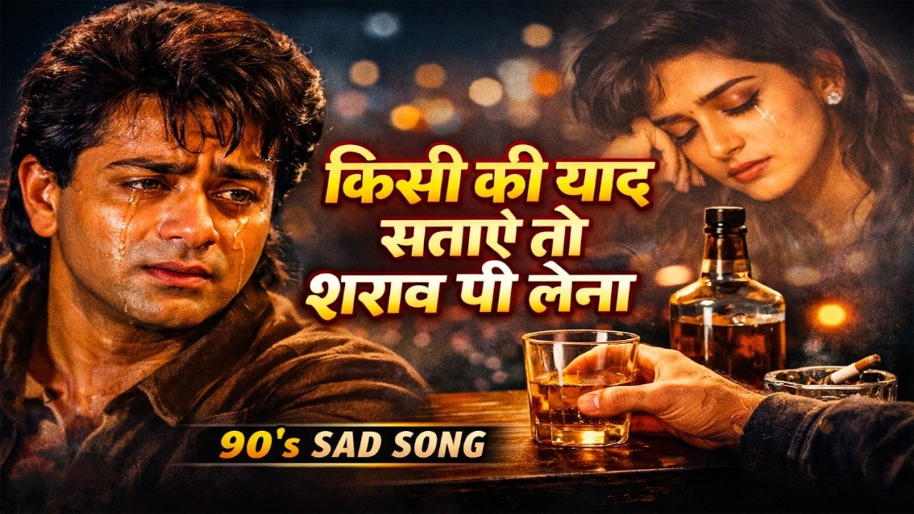 किसी की याद सताए तो शराब पी लेना | 90’s Bollywood Sad Song | Heart Touching Dard Bhara Gaana 2026