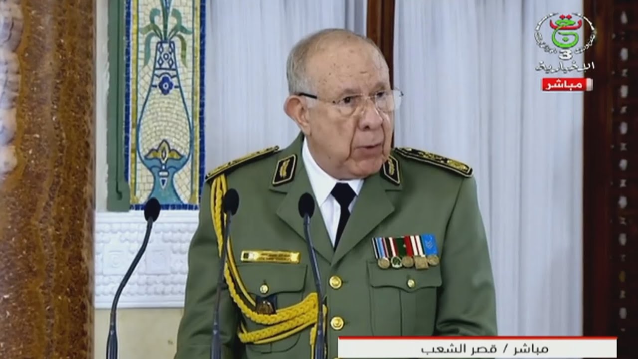 الفريق أول السعيد شنقريحة يلقي كلمة بمناسبة حفل تكريم النخب الرياضية الوطنية العسكرية