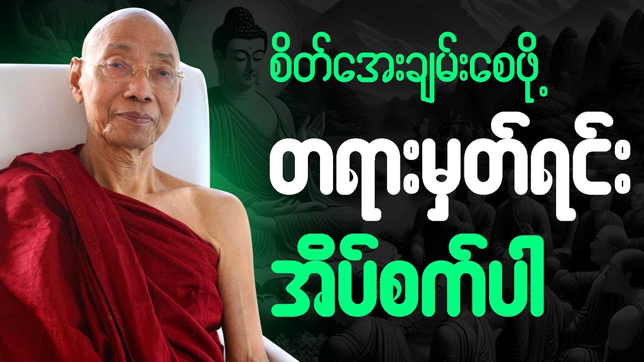 ညစဥ်ဖွင့်၍ တရားမှတ်ရင်း အိပ်စက်အနားယူပါ 🙏  #ပါချုပ်ဆရာတော်ကြီး #တရားတော် #ညတရား 🎉🙏