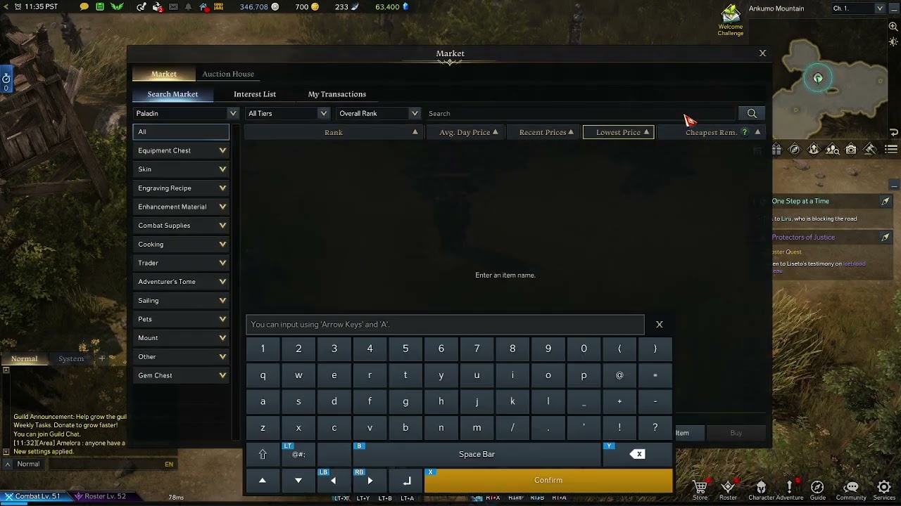 Lost Ark market crash bug.