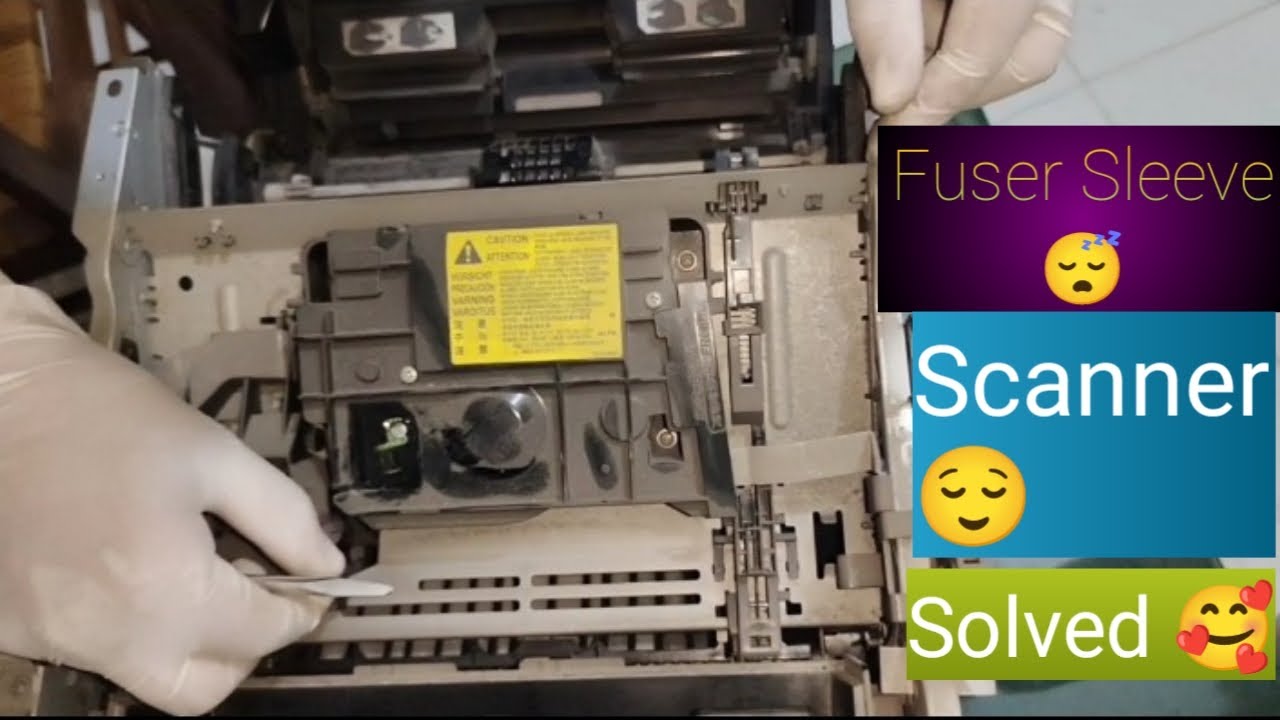 Hp laserjet printer printer 400 disassembly / Scanner / Fuser Sleeve / 400/ M401dw / M401dne /solved