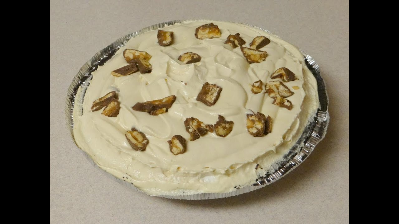 No Bake Snickers Pie
