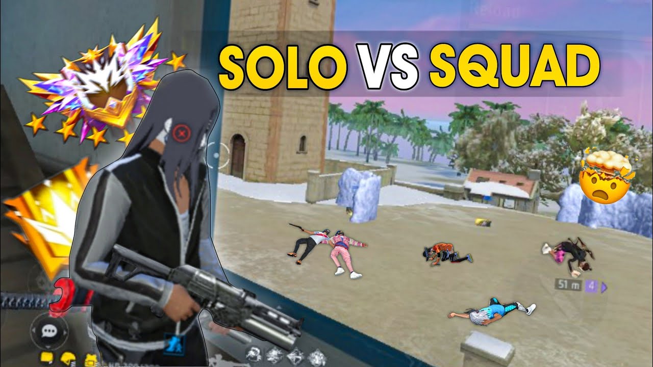 OMG! SOLO VS SQUAD 💪 GAMEPLAY 🔥