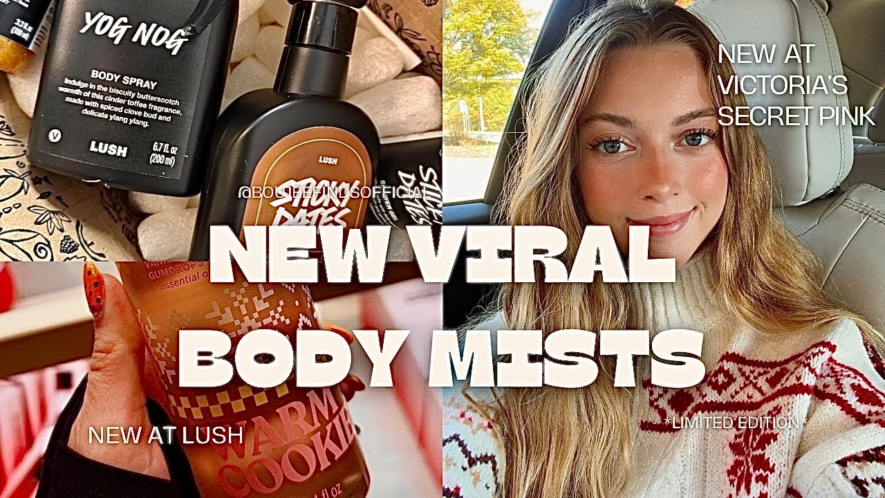 VIRAL LUSH Products & New Vs PINK Perfumes | Sticky Dates & Yog Nog | Worth it?