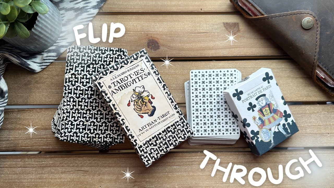 Artisan Tarot Flip-through 😍| Portrait de Paris Playing Cards and Tarot des Ambiguïtés