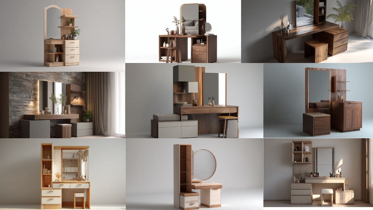 আধুনিক ড্রেসিং টেবিল ডিজাইন 😃 Modern Dressing Table Designs #interiordesign #woodenfurniture #video