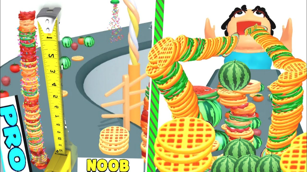 Pancake Rush 🌈🍓🤤 New Update All level Gameplay Android, iOs