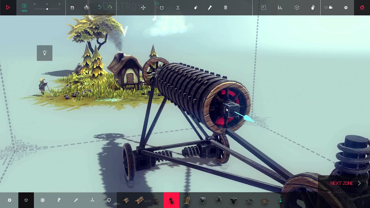 Besiege - Simple propeller rotor.