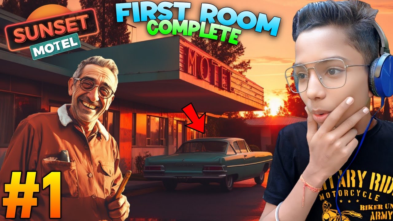 SUNSET MOTEL SIMULATOR FIRST GAMEPLAY! FIRST ROOM COMPLETE IN SUNSET MOTEL SIMULATOR #1