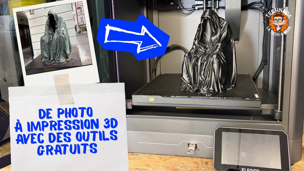 Comment transformer vos photos en modèle 3D imprimable grâce à des outils gratuits (sponso Elegoo)