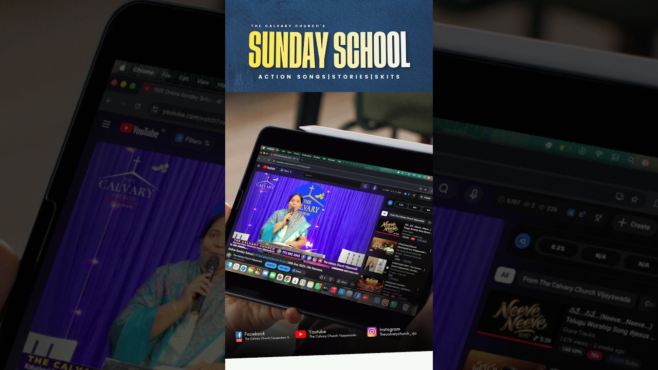 Online Sunday School | #TheCalvaryChurch #Live | 22nd Feb 2026 | Ms Deevena