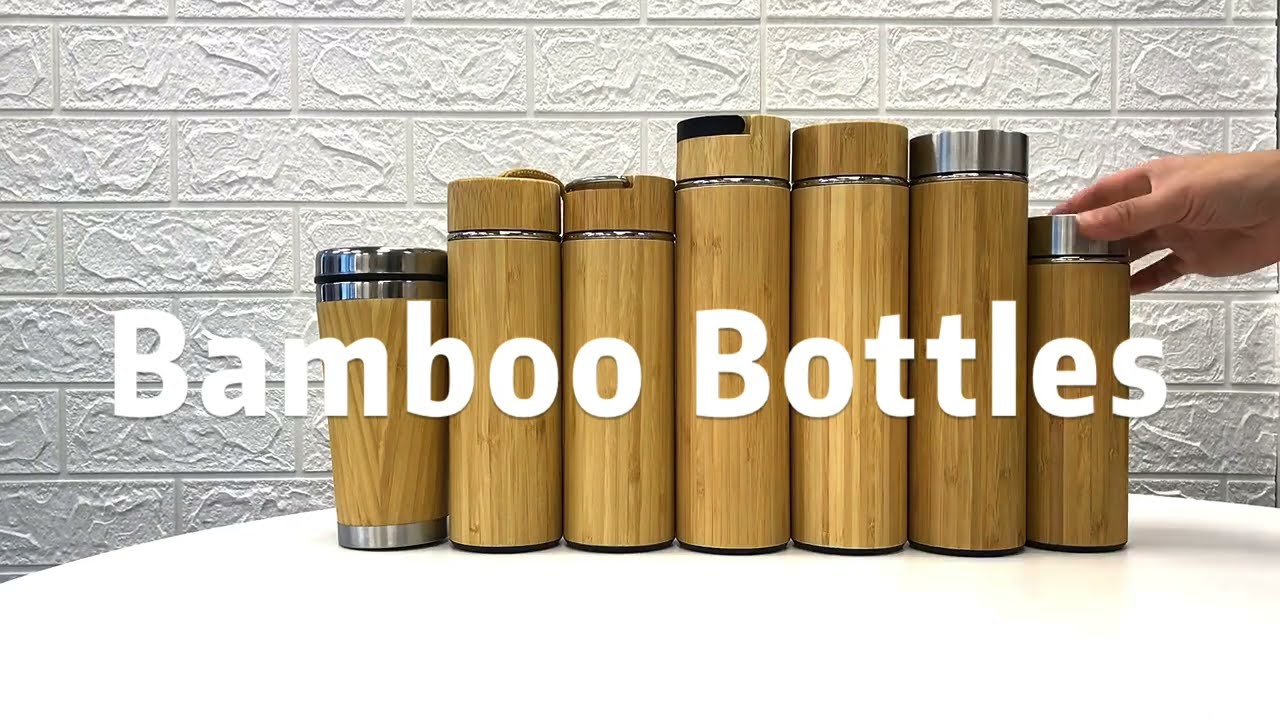 Premium Bamboo Thermos with Tea Infuser & Super Strainer 17oz Capacity - Keeps Hot & Cold for 24 Hrs