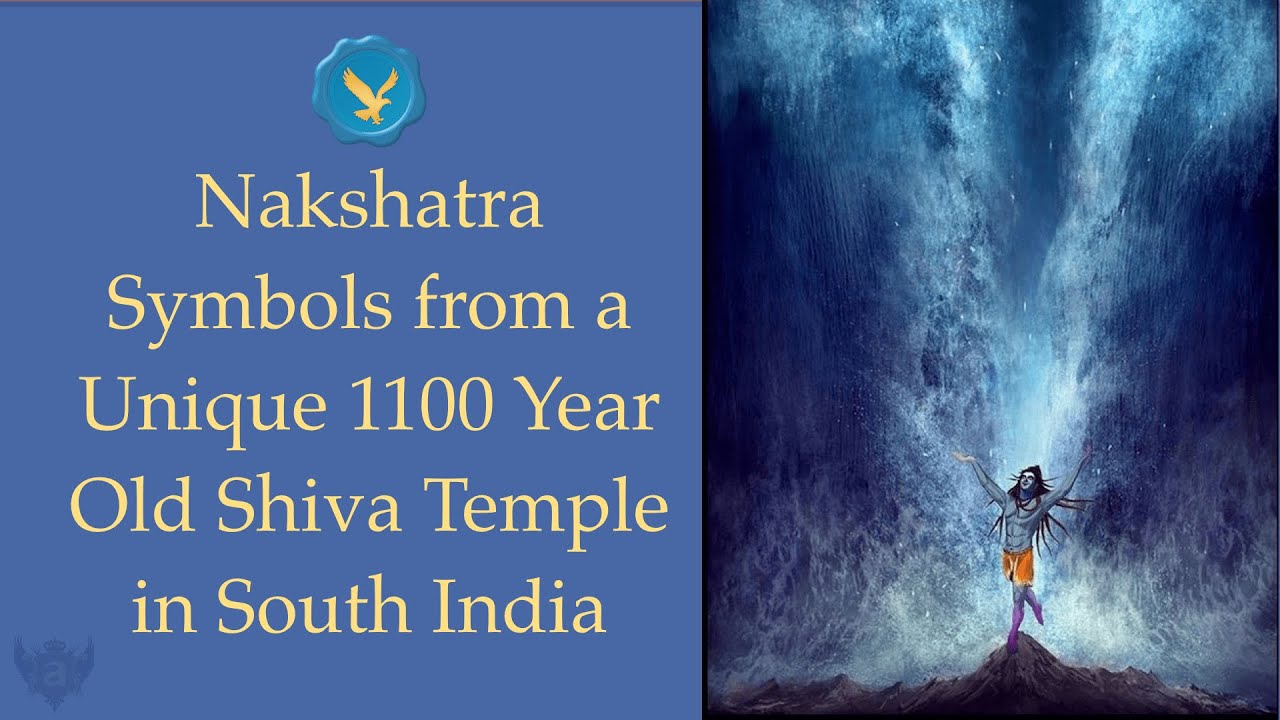 Nakshatra Symbols from a Unique 1100 Year Old Shiva Temple