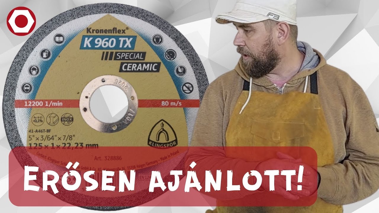 Klingspor K 960 TX vágókorong teszt