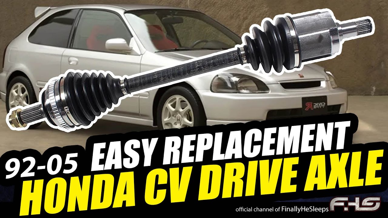 Порвался пыльник полуоси? Легко заменить полуось на Honda Civic 1992-2005 (CR-V, Acura Integra)