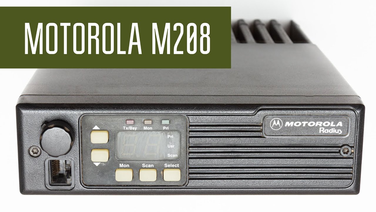Motorola M208/M216 LowBand радиостанция 90х годов. Разборка, проверка.