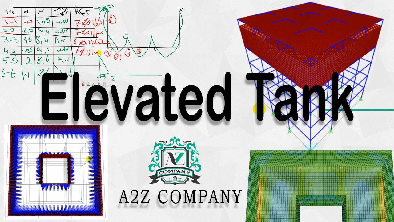 تصميم الخزان العلوي علي برنامج الساب مع رسم التفاصيل- م/ ابراهيم عطاالله