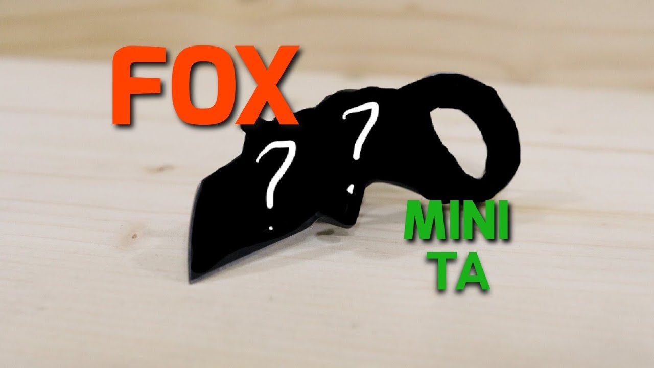 FOX Mini-TA Karambit Pocket Knife W/Custom Scales & Backspacer!!!(Knathan's Knives)
