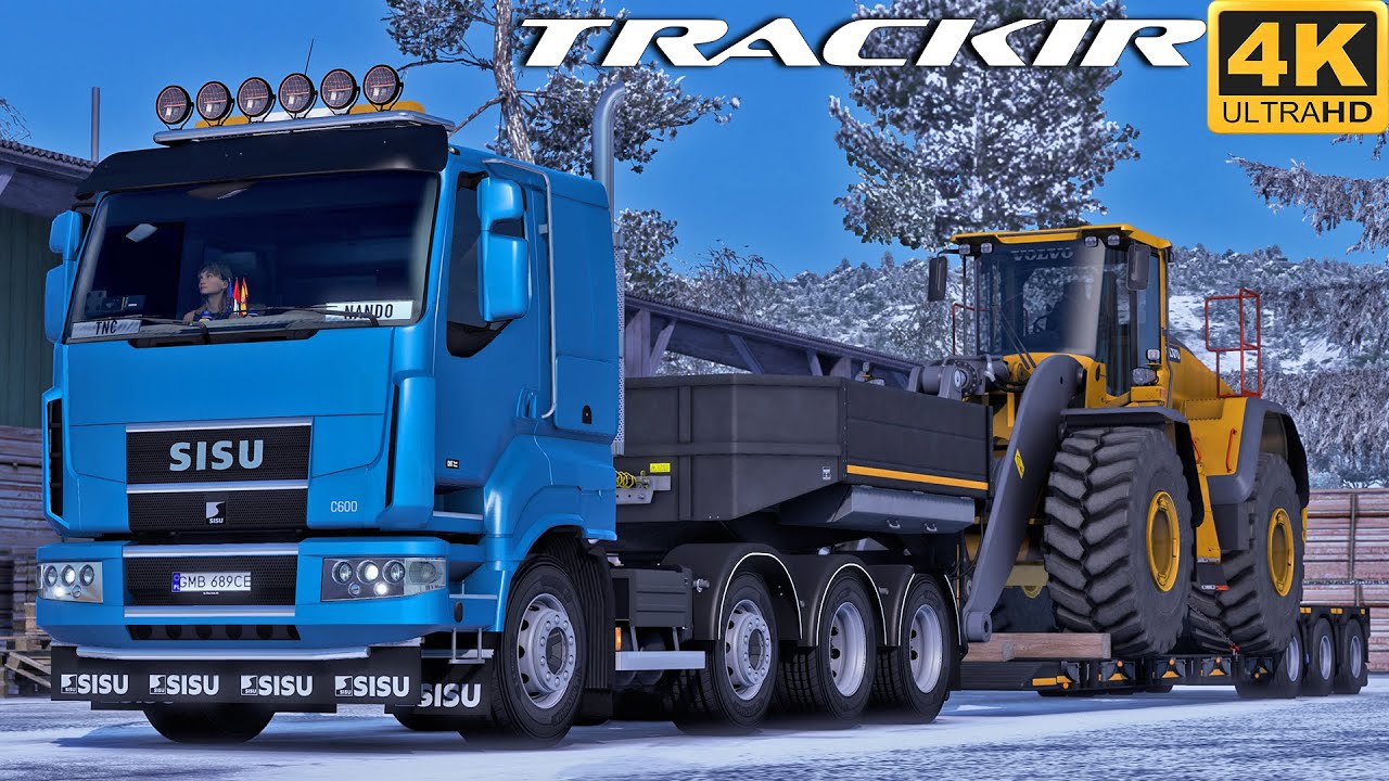 [TS-PC] ETS2 4K | POMEZANIA | SISU C600 (straight pipe) | UŚNICE - GONTY | SNOW