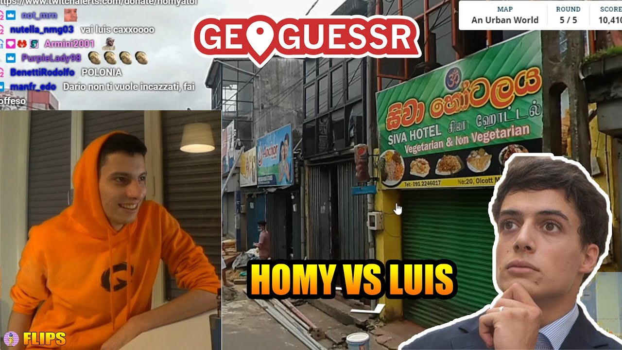 Homyatol sfida Luis a geoguessr | Homyatol live