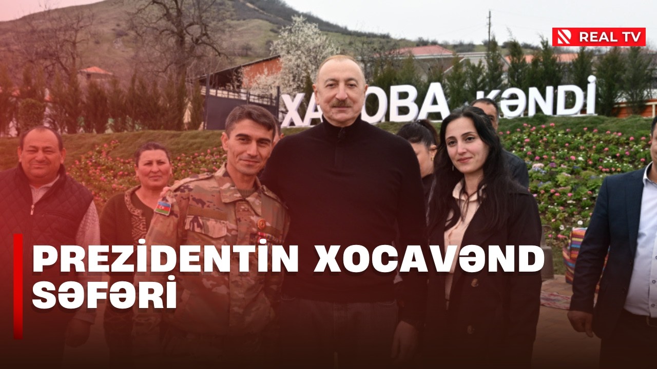 Prezident İlham Əliyev Xocavəndin Xanoba kəndində olub