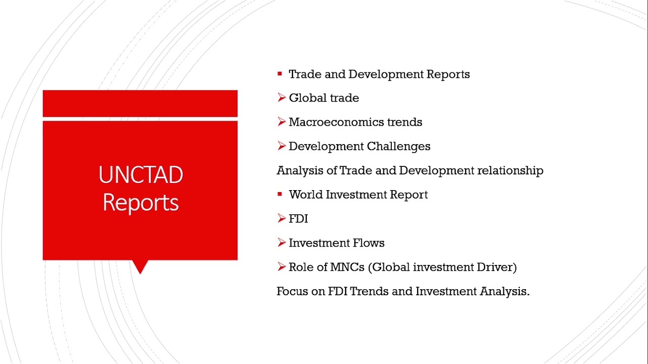 UNCTAD | UGC NET COMMERCE | UNIT 1 BUSINESS ENVIRONMENT AND INTERNATIONAL BUSINESS | NET | SET