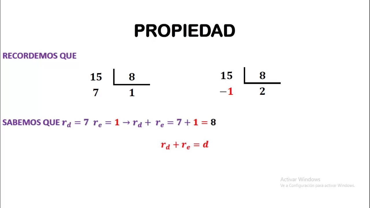 DIVISIÓN EUCLIDEANA