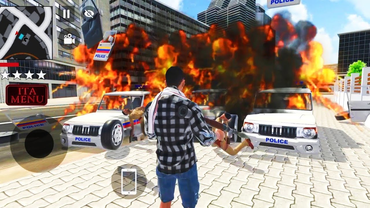 Infinite Health Cheat Code, Indian Theft Aura Simulator, Android Gameplay 