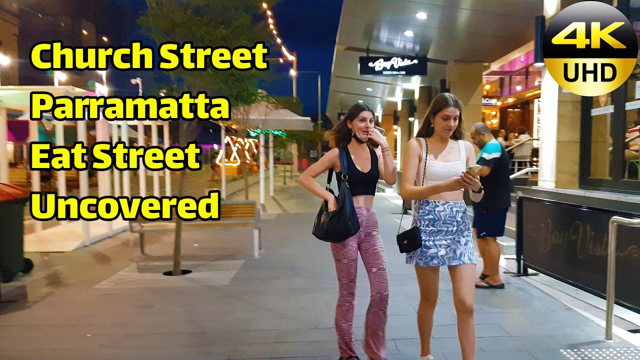 Sydney Walking Tour: Church Street Parramatta Australia | 4K Walking | February 2022