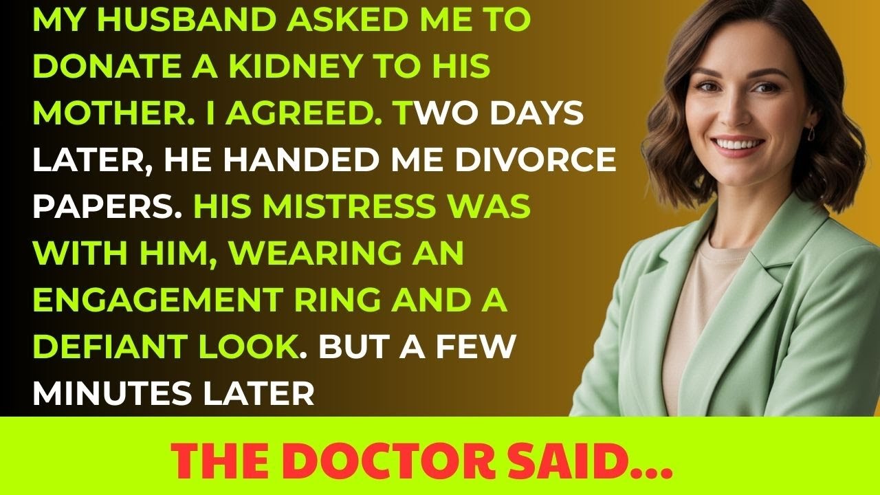 I Donated My Kidney To My MIL. 2 Days After Surgery, My Husband Divorced Me. But The Doctor Said...