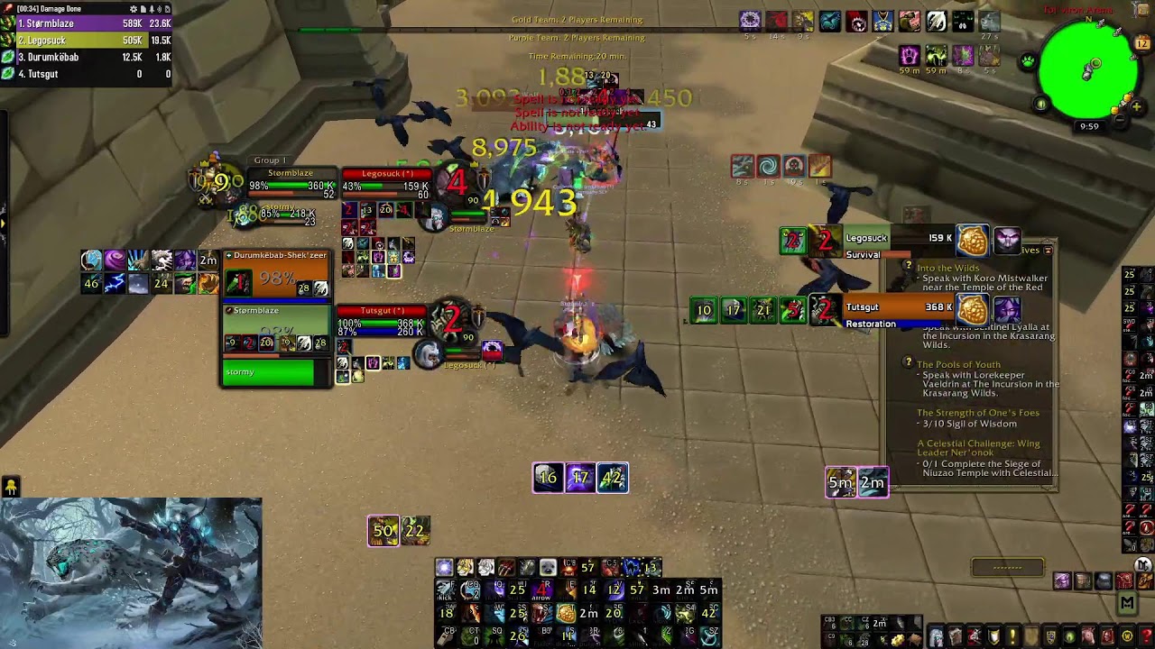 2v2 mop hunter / rdruid high exp gameplay