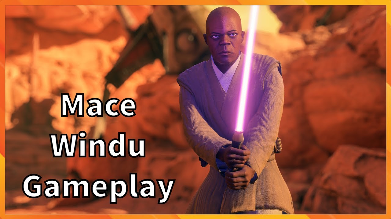 Mace Windu Gameplay Star Wars Battlefront 2