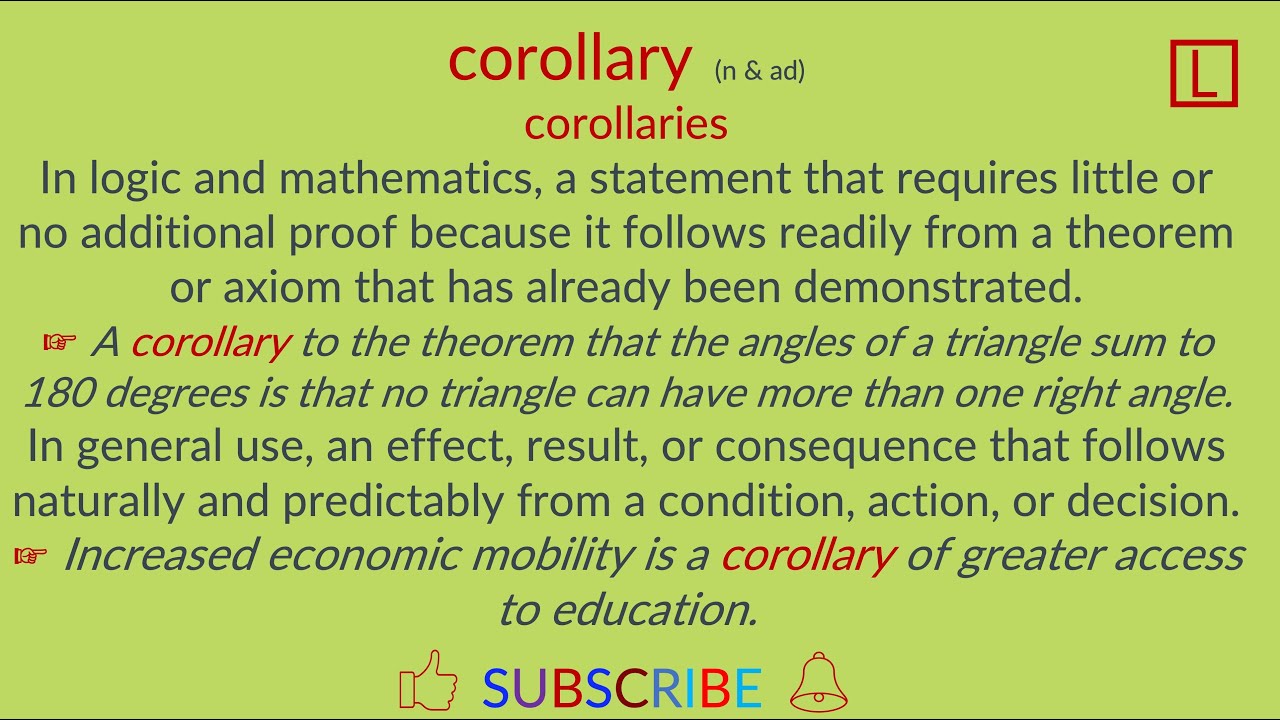 corollary