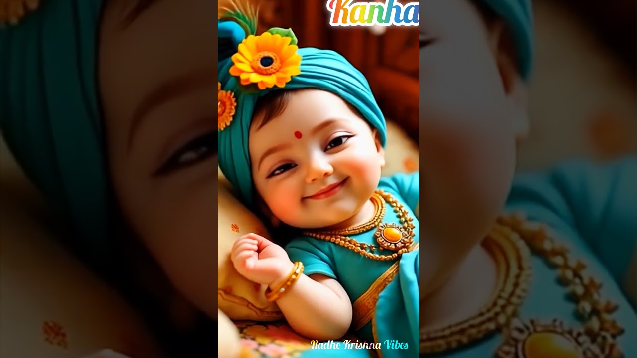 Good morning Kanha ji &hearts;️💞 #cute #krishna #love #shortsviral
