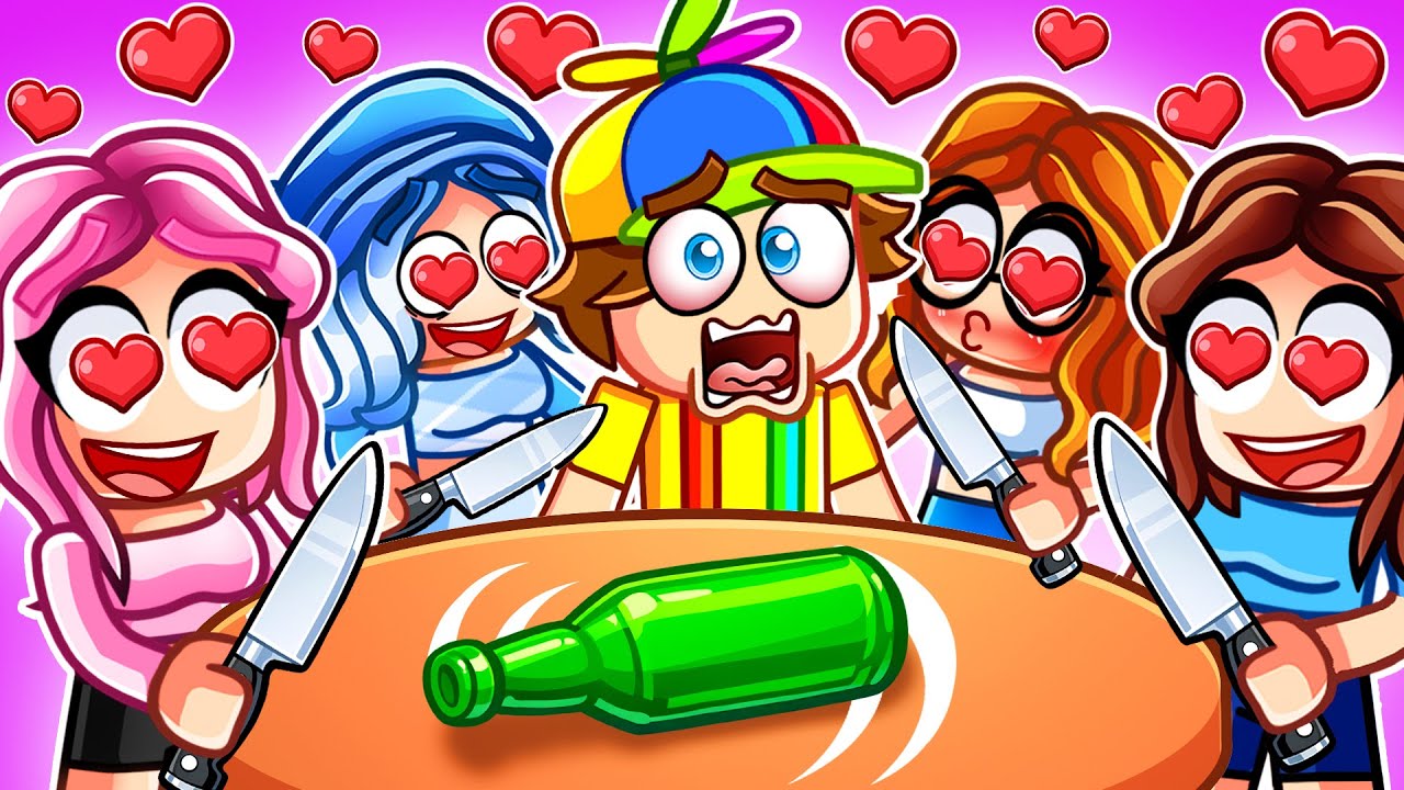 I Played Spin The Bottle with ONLY GIRLS in Roblox Snapchat...