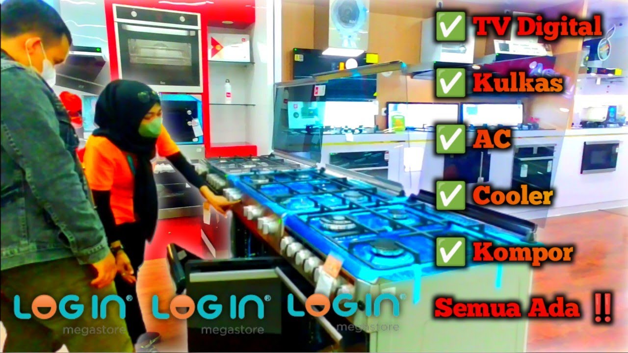 Cuci mata di Log in Megastore, tempat penjualan TV Digital, Kulkas, AC, Kompor, Speaker | Bandung