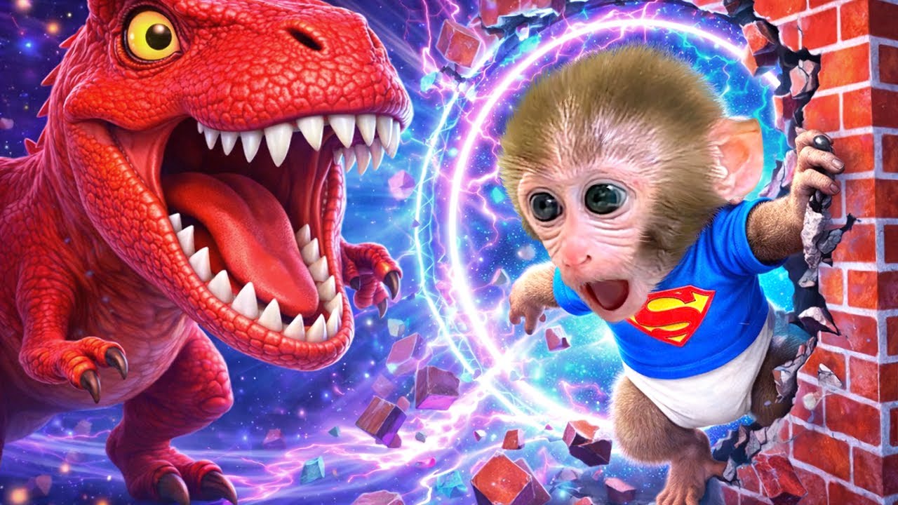 ลิงบอนบอนท้าทายเรือนจำที่ถูกน้ำท่วมด้วยผลไม้สายรุ้งในสวนสาธารณะ