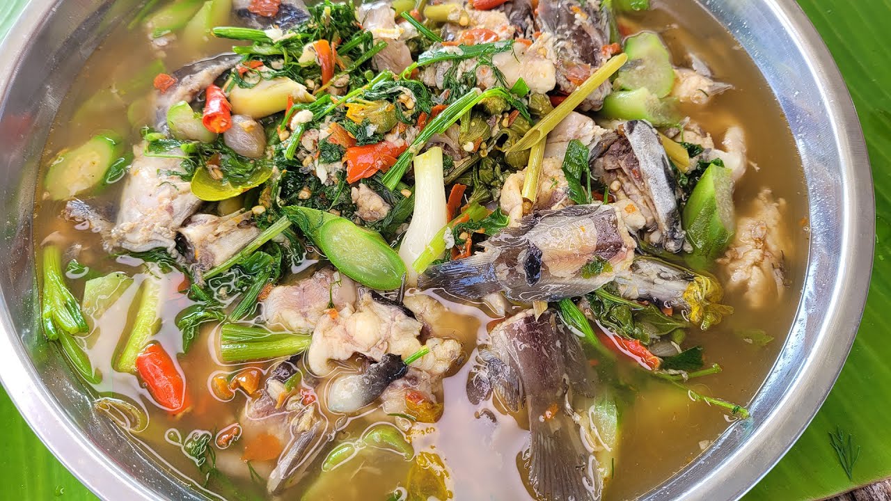แกงปลาดุกนา ใส่ผักต่างๆ แกงแบบบ้านๆ ซดน้ำฮ้อนๆหอมๆ
