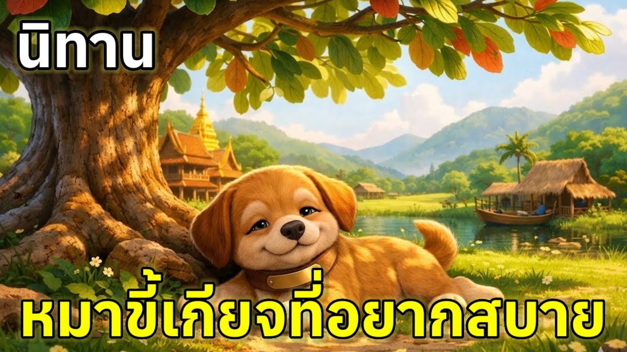 นิทาน หมาขี้เกียจที่อยากสบาย ​#เจ้าหมอกกับเจ้าปุย​#หมาเฝ้านากับหมาคุณหนู​#มิตรภาพสี่ขา​#ตาบุญกับหมา