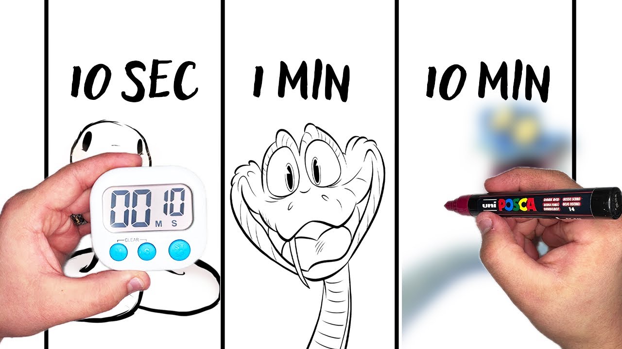 Рисую Гэри Змея, но у меня всего 10 СЕК!!!