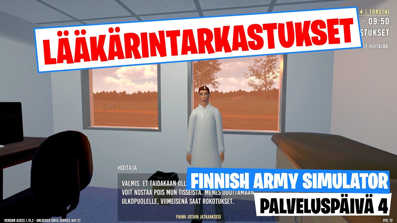 L&auml;&auml;k&auml;rintarkastus | Finnish Army Simulator | Palvelusp&auml;iv&auml; 4