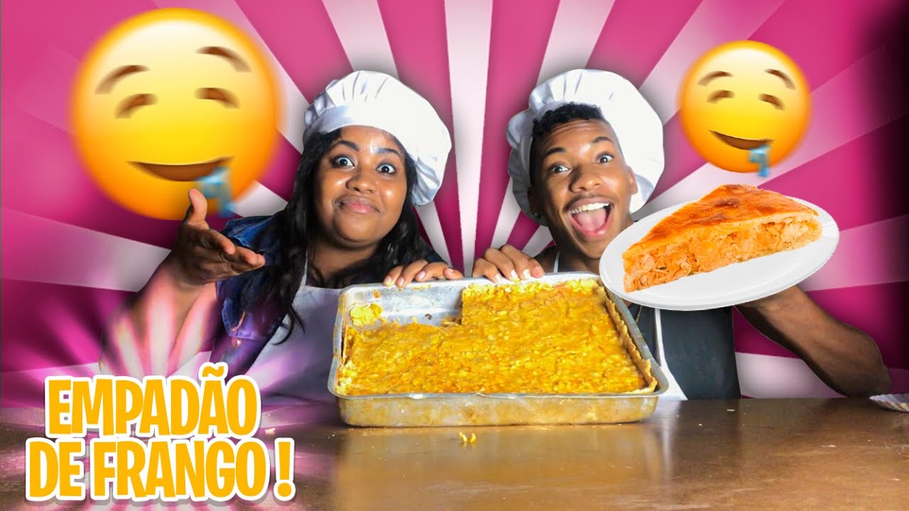 TENTAMOS FAZER UM EMPADÃO DE FRANGO E DEU.... ( Irmãos anjo na cozinha )