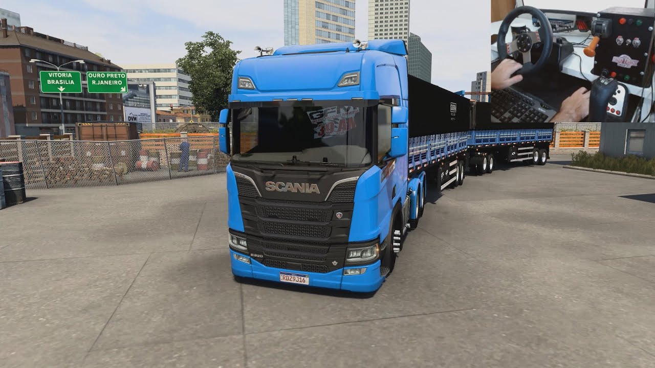 TESTANDO MINHA NOVA PLACA DE VÍDEO - RTX 3060 - SCANIA R520 V8 RODO-TREM - VÍDEO EM 4K