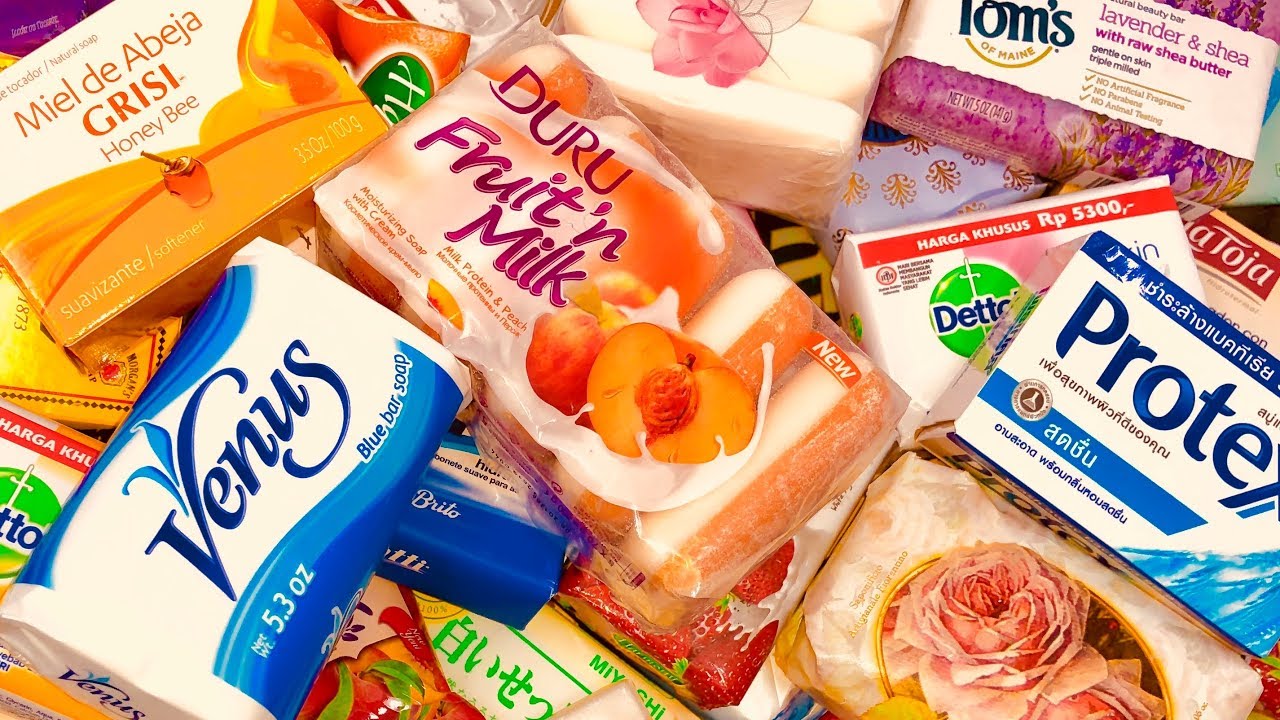 ASMR SOAP HAUL HUGE Opening Unboxing Unwrapping Unpacking *New* International Soaps! TINGLE TRIGGERS