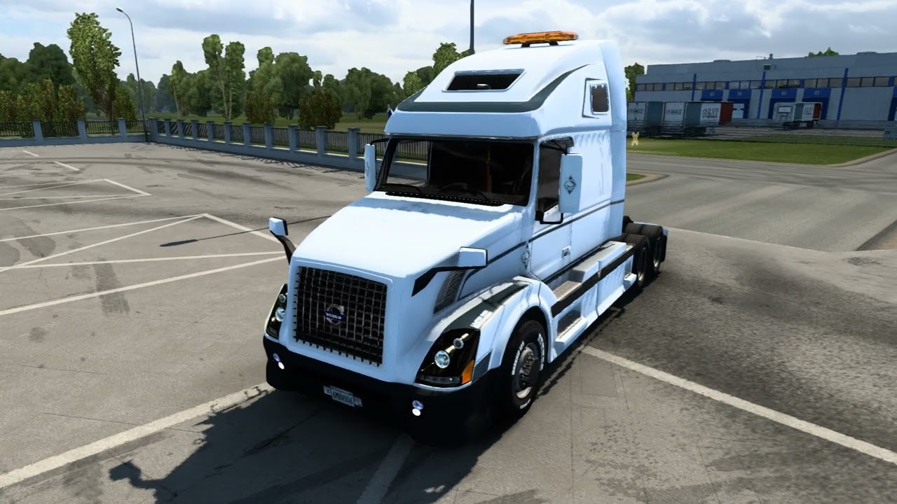 ETS2 тест обновлённого мода Volvo VNL670 версия 1.6.5