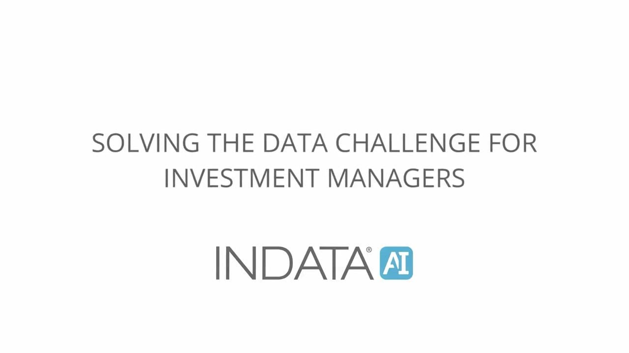 INDATA Solving the Data Challenge for Investment Managers