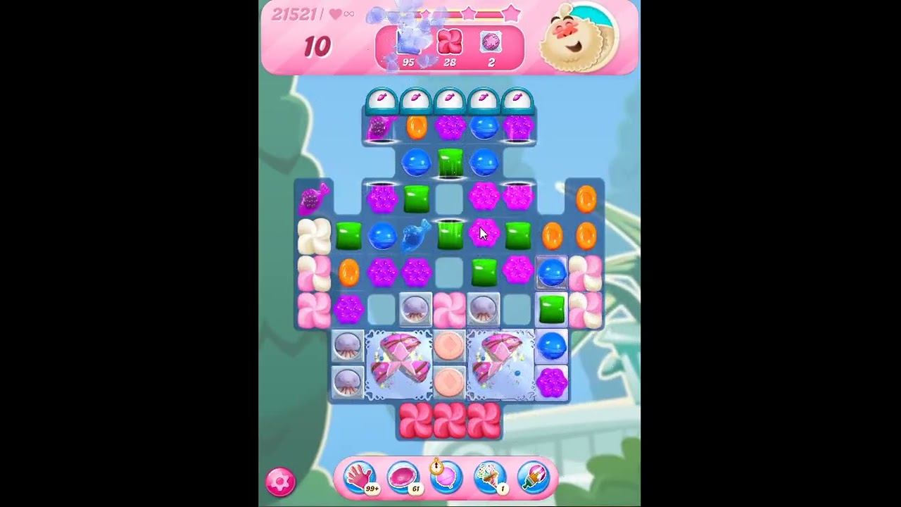 Candy Crush Saga Level 21521 - NO BOOSTERS | SKILLGAMING ✅
